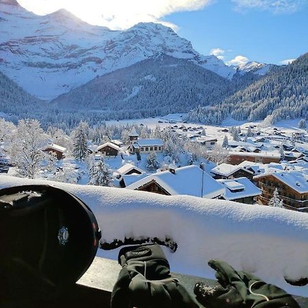 Studio Avec Vue Splendide Sur Les Diablerets Kültér fotó