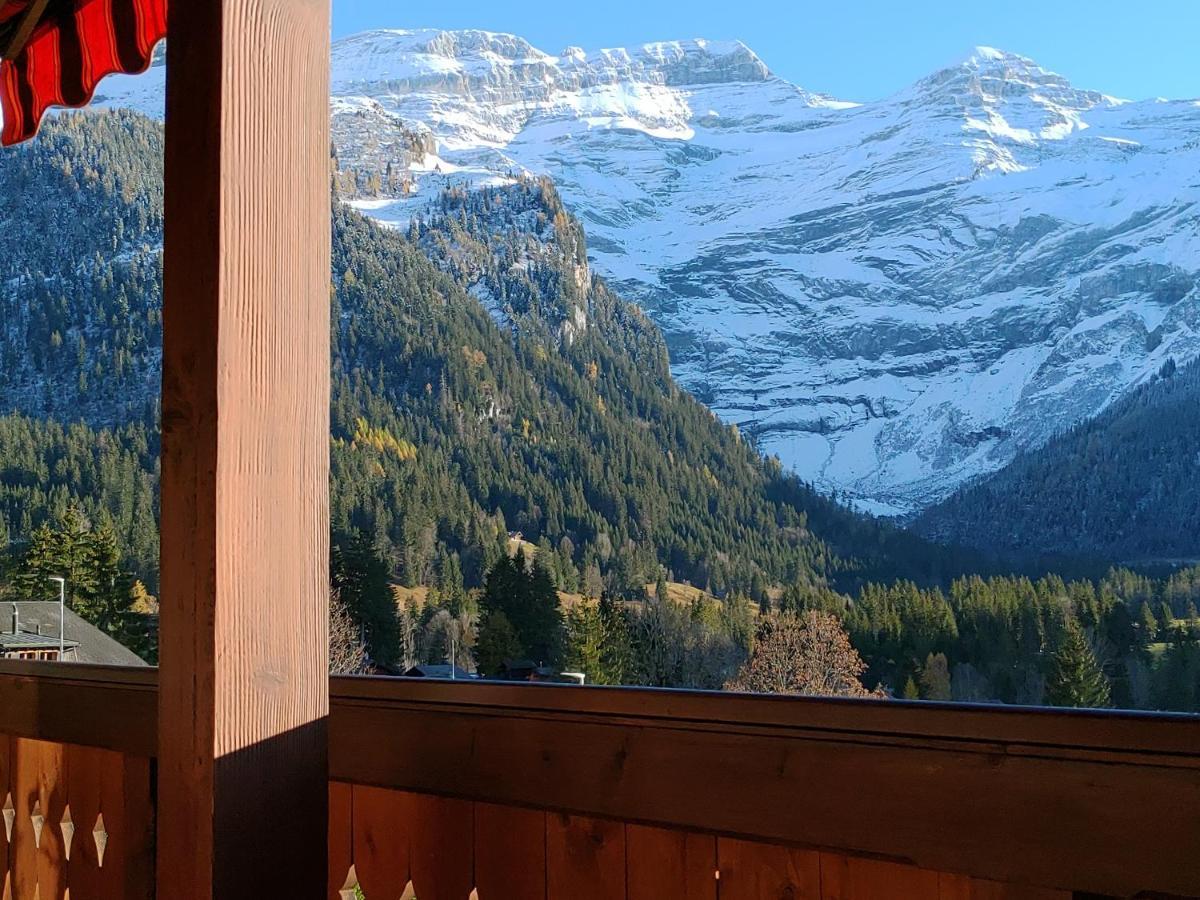 Studio Avec Vue Splendide Sur Les Diablerets Kültér fotó