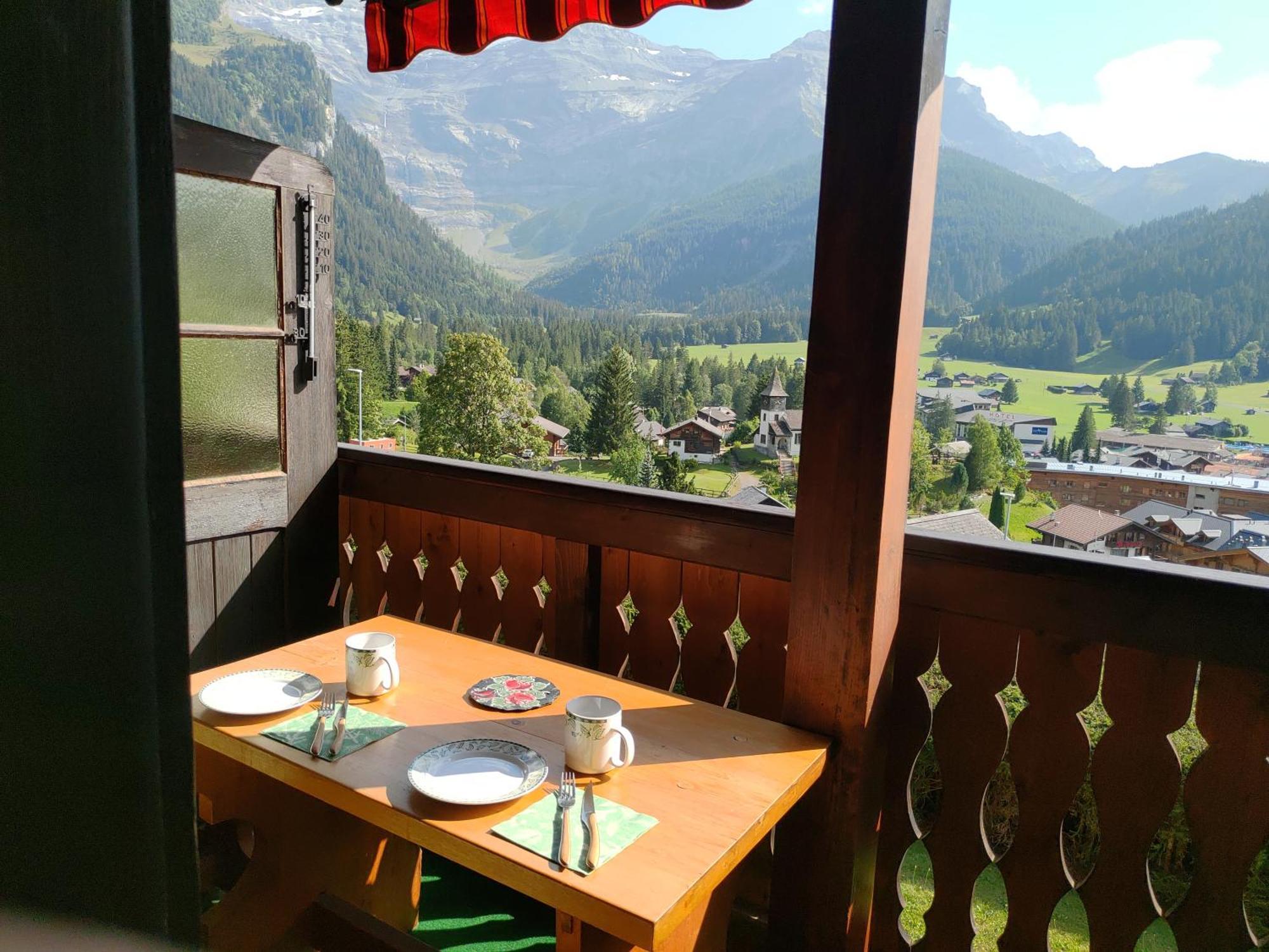 Studio Avec Vue Splendide Sur Les Diablerets Kültér fotó